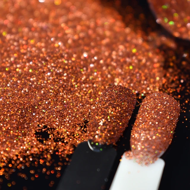 Laser Orange Red Nail Glitter Tips Powder Dust Ultra Fine Sequins Laser Orange Red Nail Glitter Tips Powder Dust Ultra Fine Sequins Diy Uv Polish