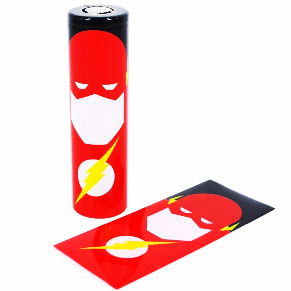 E XY 100 шт./лот 18650 батарея Super Hero серия защищенная обертка аксессуары для
