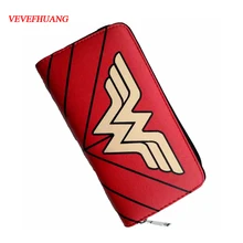 Vevefhang DC чудо-женщины кошелек мультфильм Superwomen бумажник супер кошелек с супергероями персонализированные Аниме Бумажник для подростков обувь для девочек-школьниц