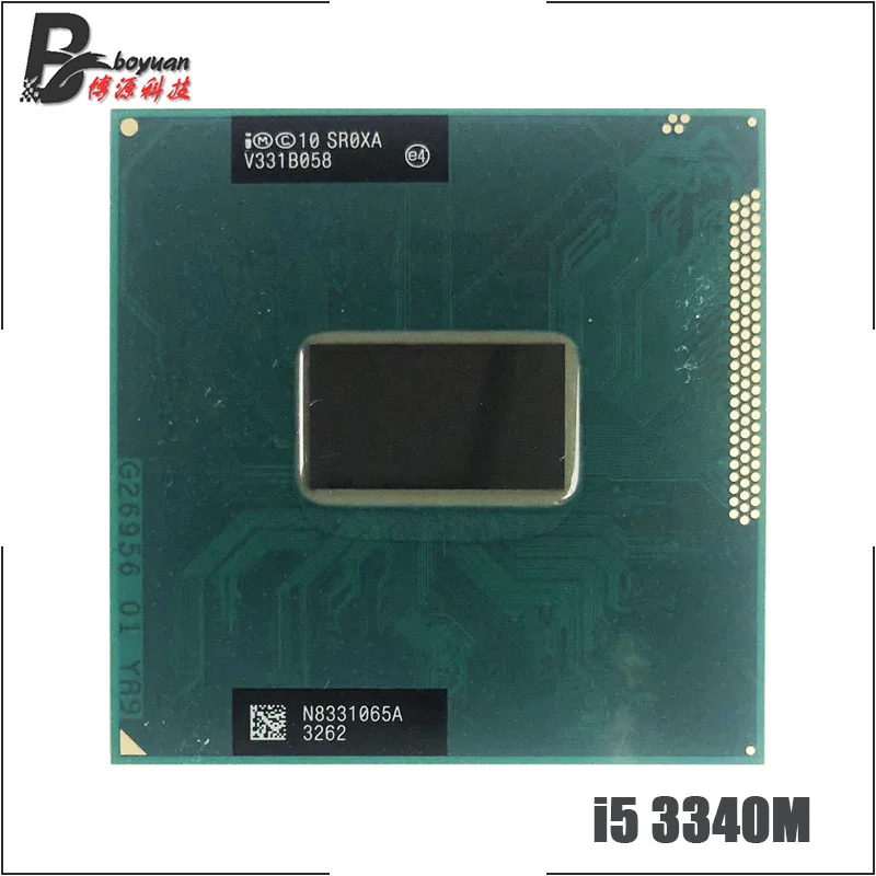 Процессор Intel Core i5-3340M i5 3340M SR0XA 2 7 ГГц двухъядерный четырехпоточный 3 МБ 35 Вт разъем