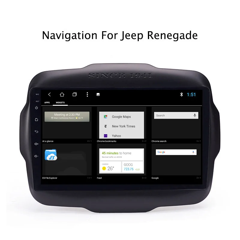 Best NAVITOPIA 9inch 2G RAM 32G ROM Android 8.1 Car DVD Multimedia GPS Navigation for Jeep Renegade 2016 2