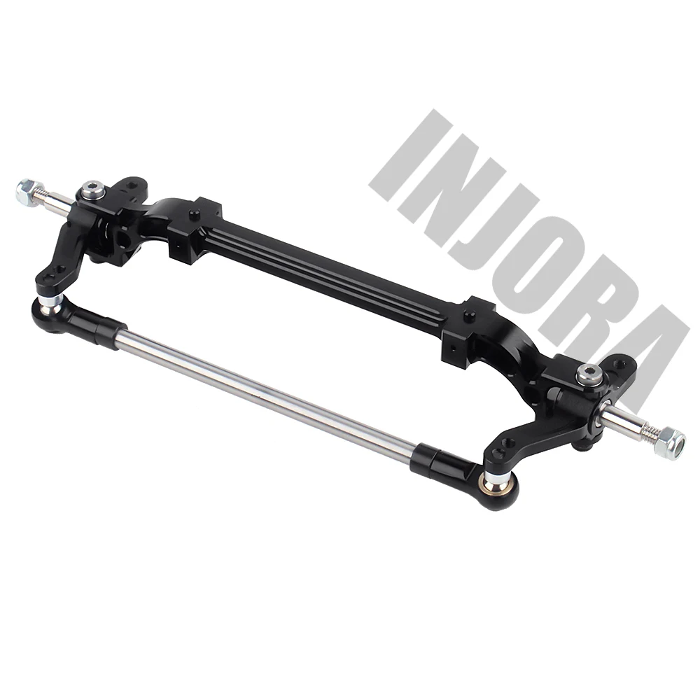 Billige INJORA 1PCS Metall Vorderachse mit Lenkung Link für 1 14 Tamiya Traktor Lkw RC Auto Teile