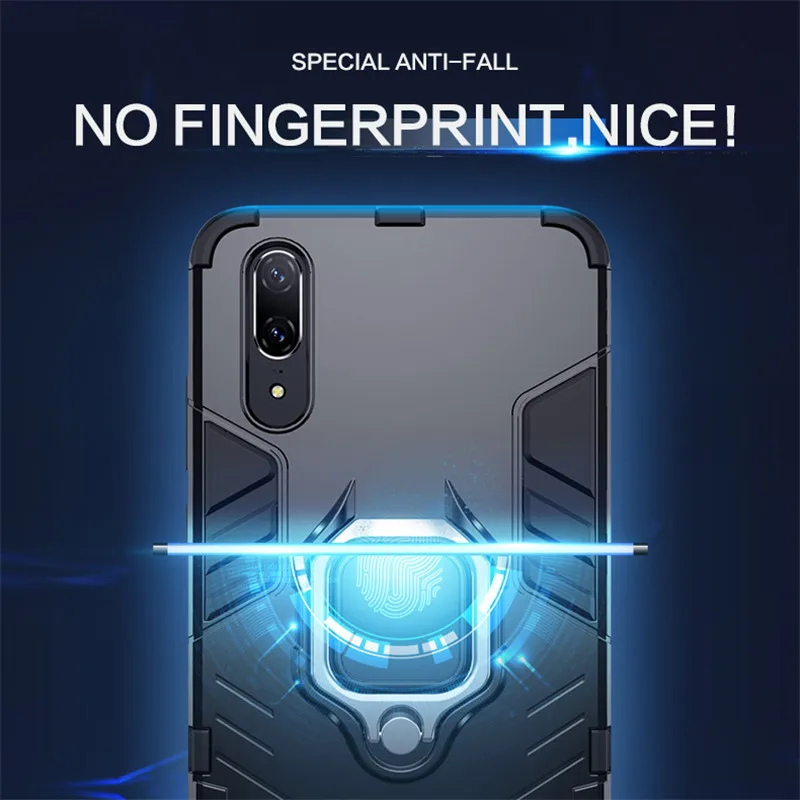 

NORTHFIRE Armor Case For Huawei P20 Pro P20 lite Case Finger Ring Holder For Huawei P30 P30 Pro Shockproof Combo Bumper Cover