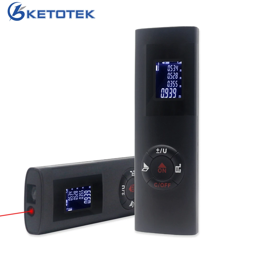 Laser Distance Meter 40M Laser Rangefinder Rechargeable Range Finder Laser Tape Measure m/in/ft Unit Laser Distance Meter 40M Laser Rangefinder Rechargeable Range Finder Laser Tape Measure m/in/ft Unit