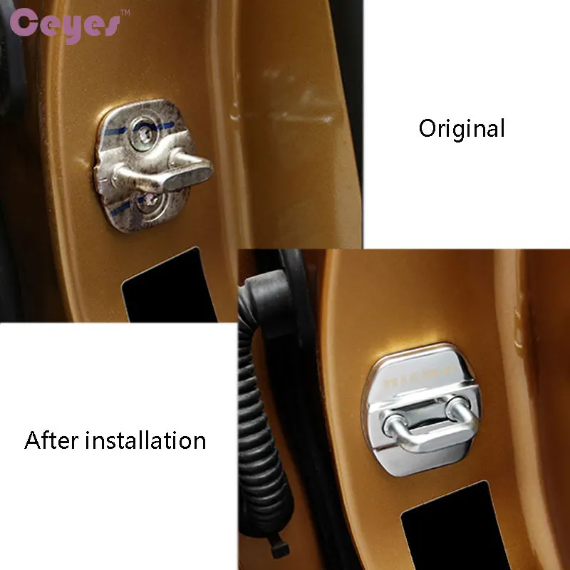 Door Lock Cover Car Styling Case For Nissan Nismo Tiida Teana Skyline Juke X-Trail Almera Qashqai Accessories car door lock cover car interior accessories car exterior accessories car door cover