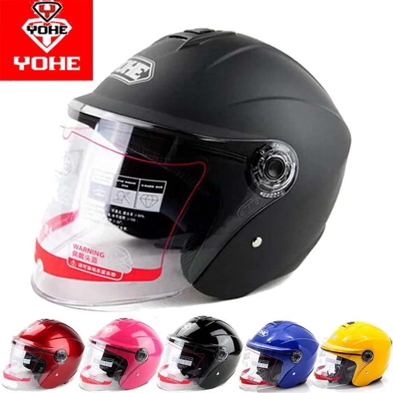 Новые модные Moto Racing Yohe половина лица мотоциклетный шлем YH-870A мотоциклетные шлемы из abs свободный размер 56-61 см