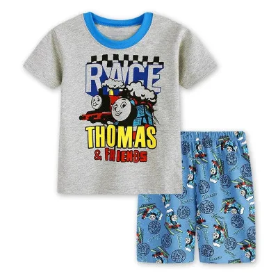 В розницу! Стильные летние комплекты одежды для детей Детские пижамные комплекты пижамы с миньонами для мальчиков «Гадкий я» Пижама с короткими рукавами для мальчиков - Цвет: Бежевый