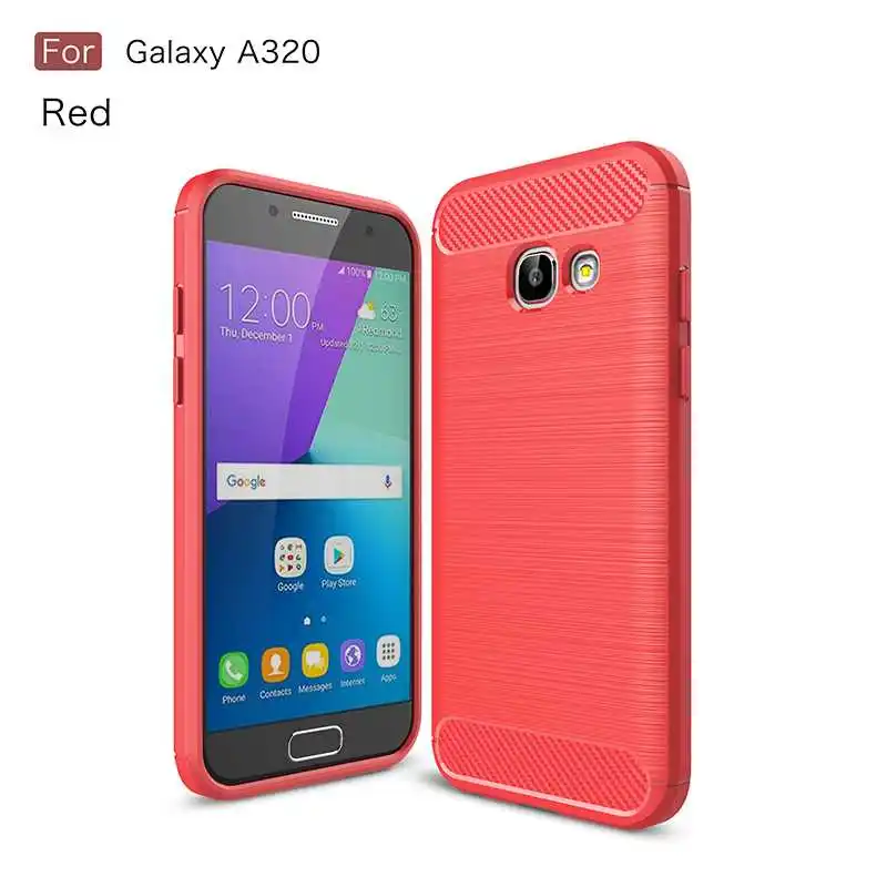 Mokoemi модный противоударный мягкий силиконовый чехол 4," для samsung Galaxy A3 чехол для samsung Galaxy A3 чехол для телефона - Цвет: Red