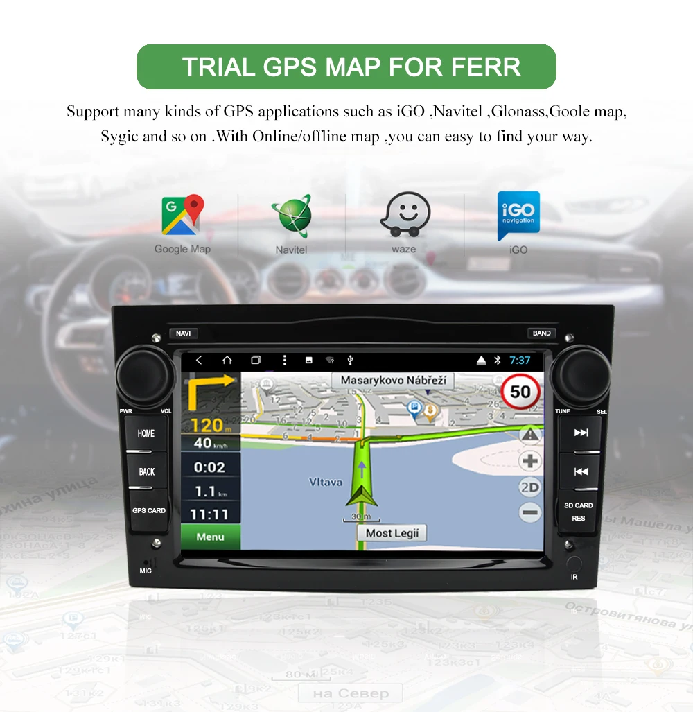 Perfect Bonroad 2Din Android 9.0 Car Video Multimedia Player For Opel Astra Vectra Antara Zafira Corsa GPS Navigation Wifi (No DVD) 10