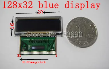 1 шт. P12601 oled-дисплей с разрешением 128x32 и синий на черном драйвере IC SSD1303 31P 8-bit8080, 8-bit6800 параллельный порт