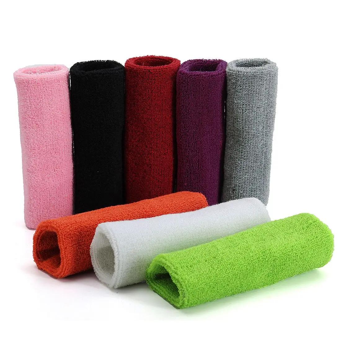 

Sports Cotton Basketball Long Wristband Elbow Guard Pad Sweatband Sports