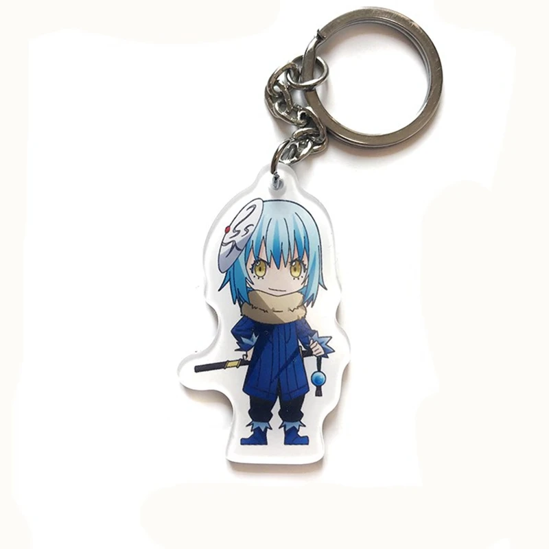 Anime Rimuru Tempest Benimaru Shuna Shion Souei Hakurou Ranga Acrylic Model Keychain Pendant Key Chains Christmas gift (3)