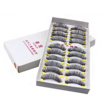 50 пар, черные натуральные длинные толстые накладные ресницы, объемный поддельный макияж, норковые ресницы для наращивания, фирменные инструменты для макияжа