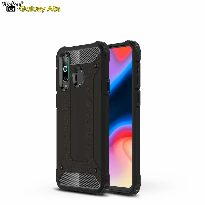 Чехол Wolfsay для Samsung Galaxy A8S прочный защитный чехол из ТПУ и ПК Fundas G8870 |