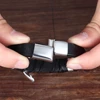 Men’s Cross Braided Design Leather Bracelet Budget Friendly Accessories
