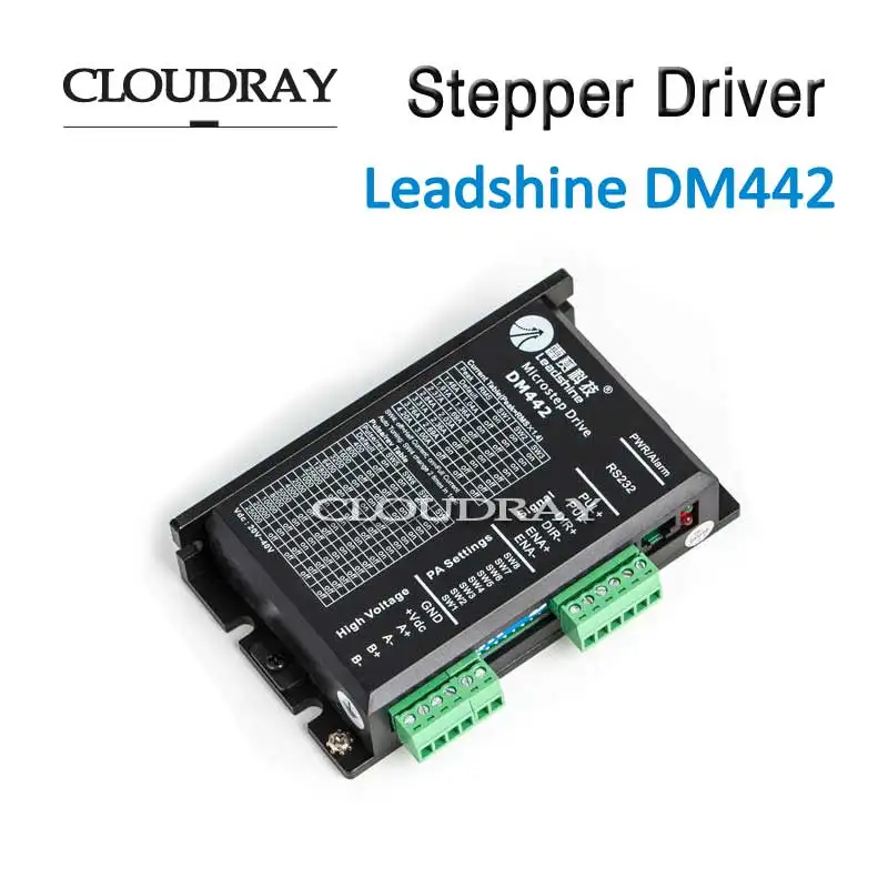 Cloudray Stepper Motor Driver 2 Leadshine Phase DC Motor Driver Controller For Nema 17 to Nema 23 Motor CNC Stepper System DM442 цена Cloudray Stepper Motor Driver 2 Leadshine Phase DC Motor Driver Controller For Nema 17 to Nema 23 Motor CNC Stepper System DM442 цены онлайн