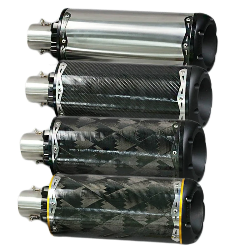 

51mm Exhaust Pipe CNC For CBR R1 R6 Escape Moto USA Two Brothers BR009 Universal Modified Motorcycle Exhaust Aluminium Alloy
