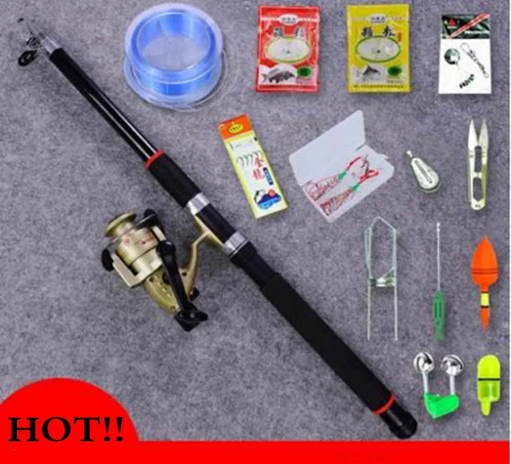 Sea pole kit 2.1 m 3.6 m fishing line fishing reel fishing rod