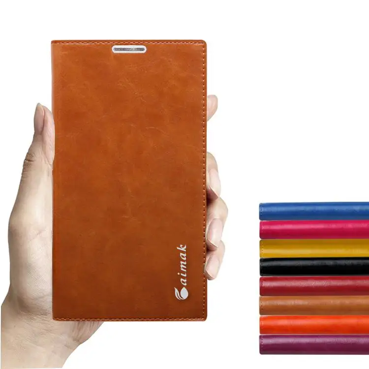 

Luxury 100% Real Genuine Cowhide Leather Case For Nokia Lumia 535 Case Microsoft Lumia 535 Case Flip Stand Mobile Phone Cases