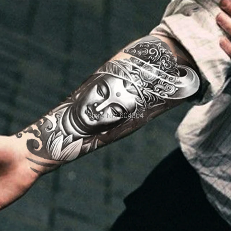 1pc/lot/AX27,Armband Temporary Tattoo/Mysterious Women Buddha/waterproof Big size fake tatoo