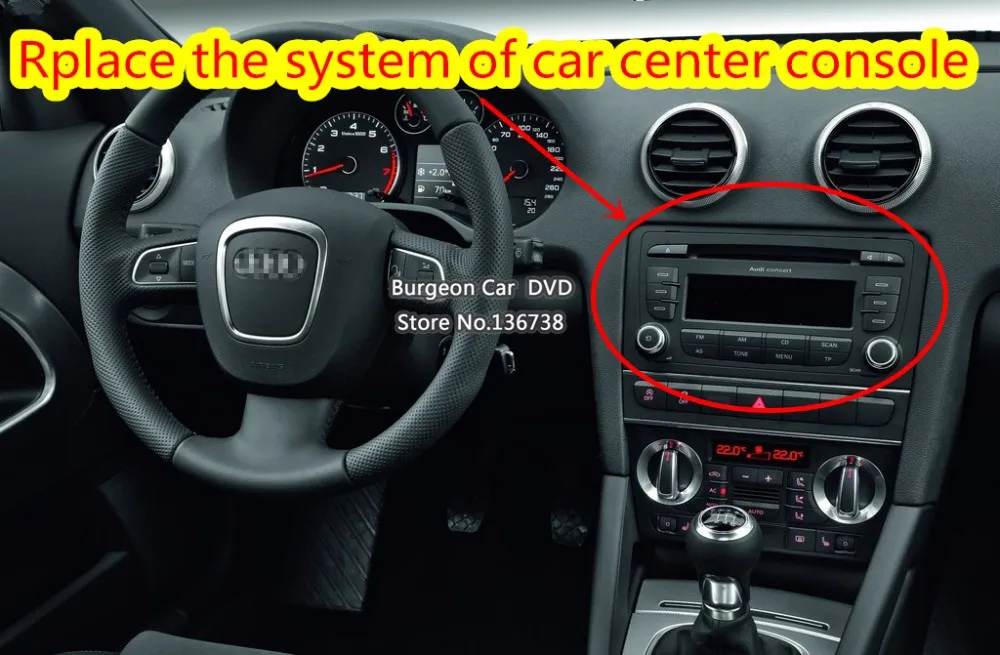 Best Octa Core 4GB RAM Android 8.0 Car DVD Player for Audi A3 S3 RS3 2003-2011 Car Radio GPS Navigation With 32GB ROM Bluetooth 2