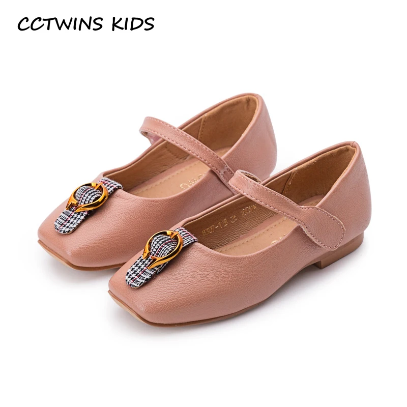 

CCTWINS KIDS 2018 Autumn Children Pu Leather Flat Baby Girl Fashion Mary Jane Toddler Brand Princess Shoe Black GM2110