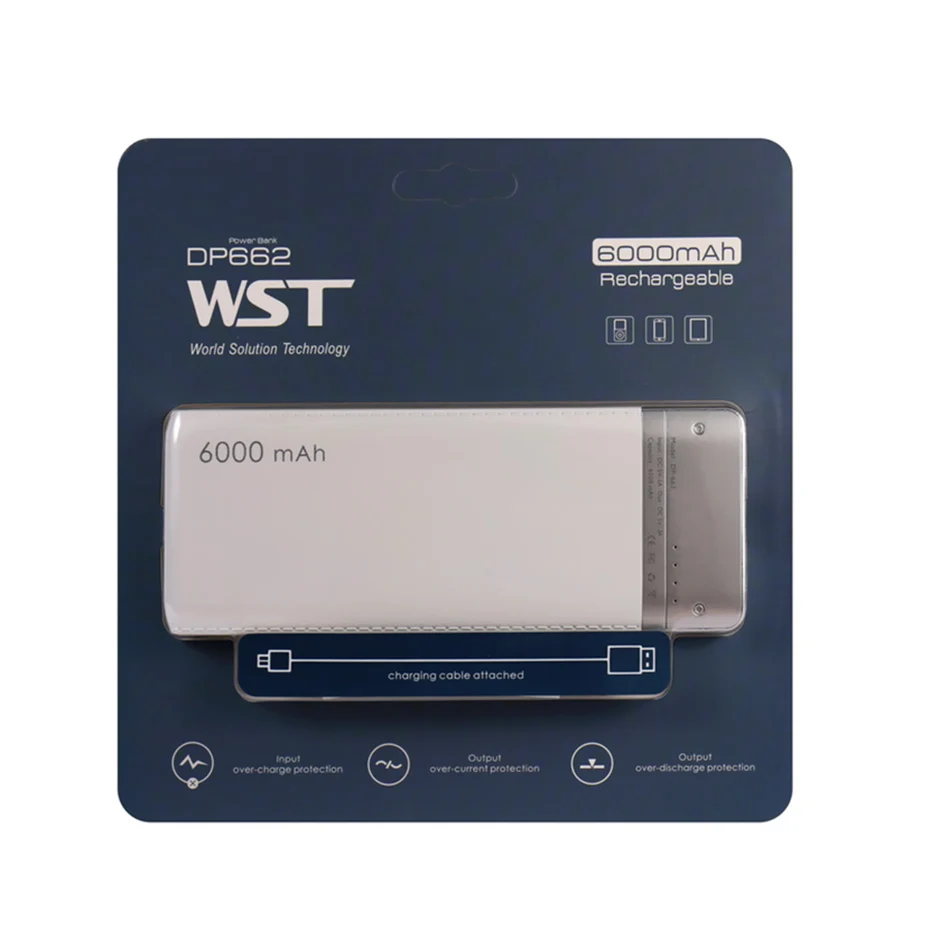 WST Slim Real 6000mAh Power Bank PoverBank Battery Pack Mobile External Battery Powerbank For Xiaomi Samsung Phone Powerbank (12)