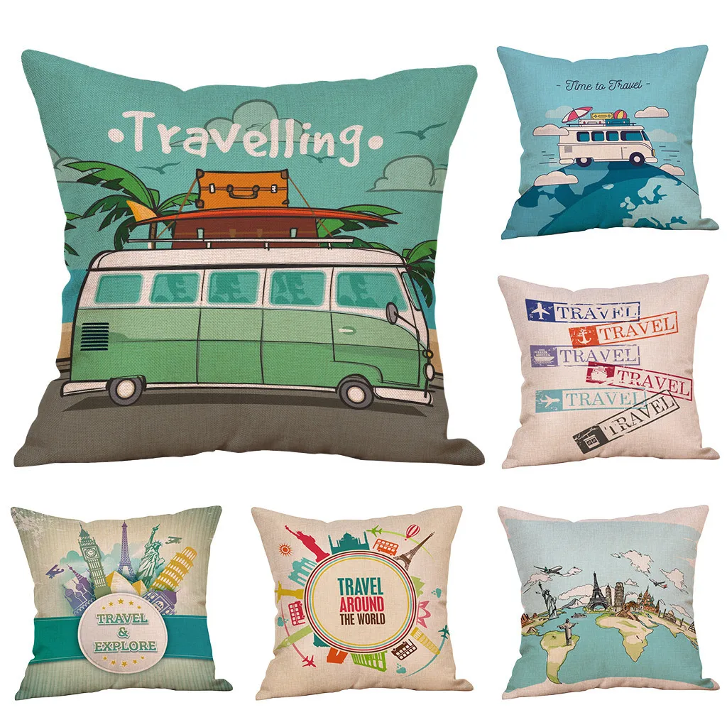 

2019 Cotton Linen Pillow Case Car Sofa Bed Waist Throw Pillow Cover Housse de Coussin Cushion Cover Home Decoration Pillowcases