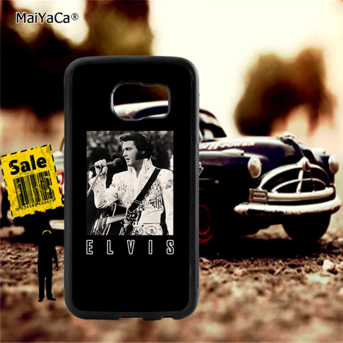 Elvis Presley retro art soft TPU edge phone cases for samsung s6 plus s7 s8 s9 s10 note10 note8 note9 cover case | Мобильные