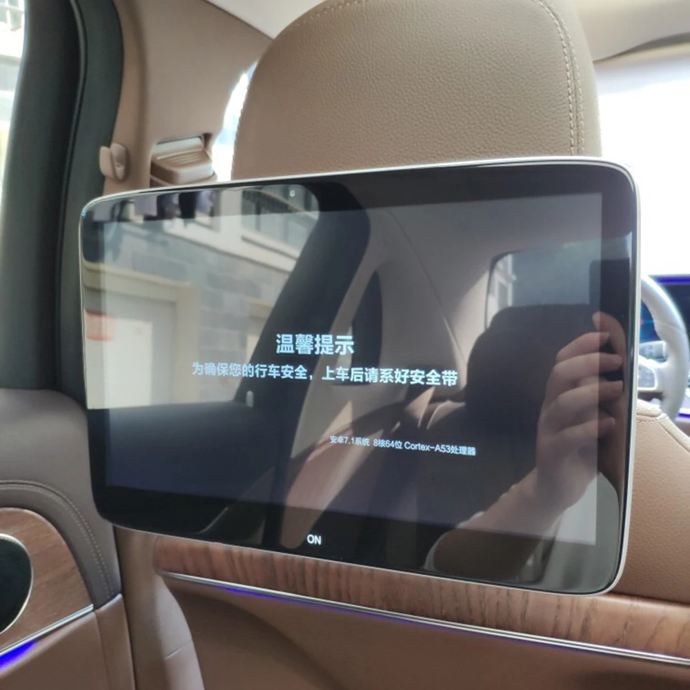 في التلفزيون سيارة داعم رأس المخده مع رصد لمرسيدس بنز GLS 350 D 2018 الروبوت 7.1 OS الخلفية مقعد نظام الترفيه