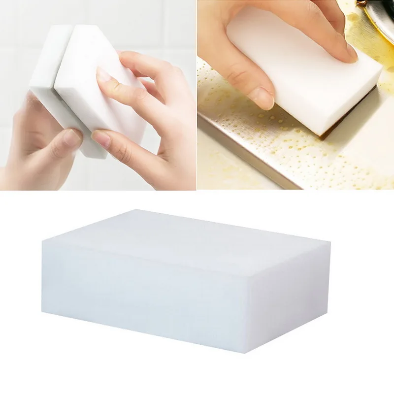 

50PCs/lot Melamine Sponge Kitchen Nano Emery Magic Sponge Cleaner Rub Pot Except Rust Cleaning Sponge For Kitchen Bathroom