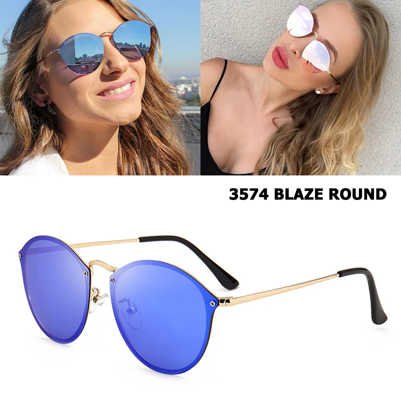 Jackjad Fashion Trend 3574 Blaze Round Style Sunglasses Vintage Retro Brand  Design Color Mirror Sun Glasses Women Oculos De Sol - Sunglasses -  AliExpress