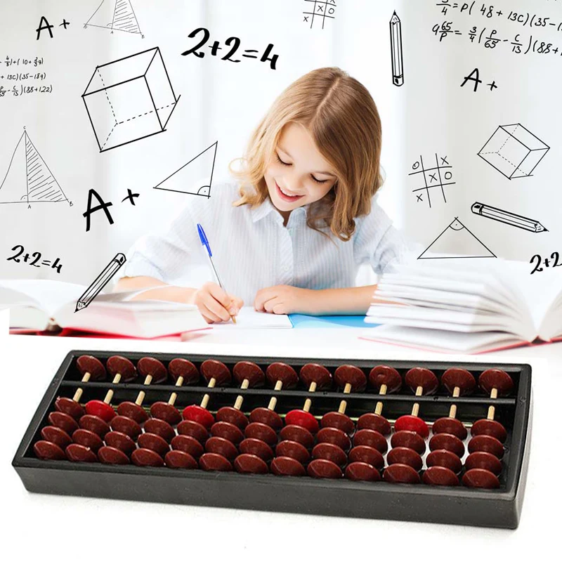 

Abacus 13 Columns Baby Math Leaning Brain Developing Educational Toy Soroban*