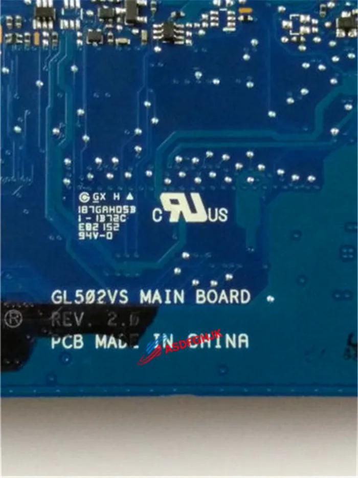  GL502VS Motherboard FOR ASUS R0G GL502V W/ I7-6700HQ GTX 1070 V8G U3.1 Mainboard fully tested