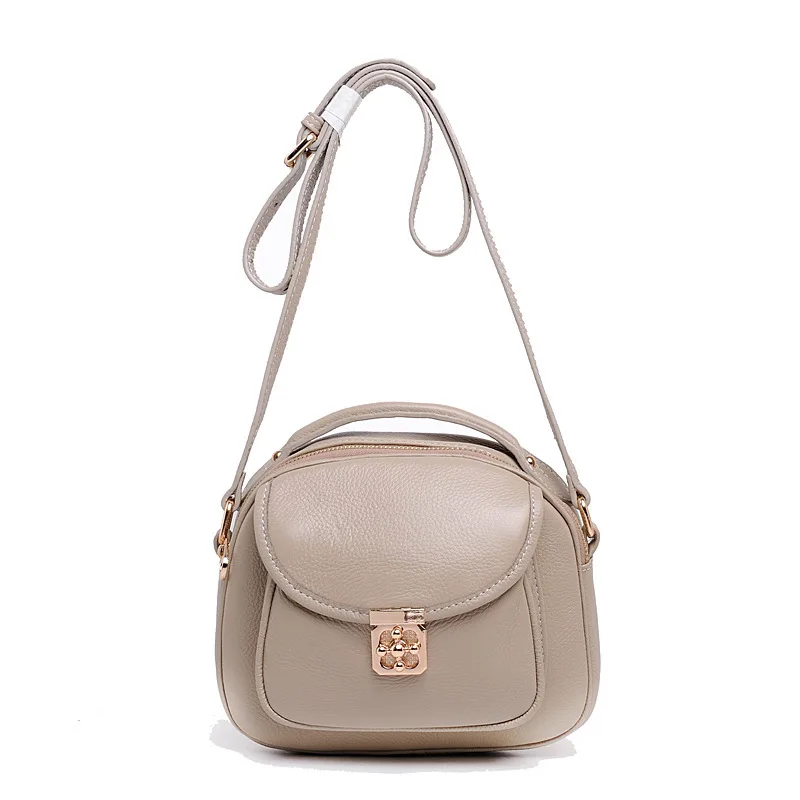 Маленькие летние сумки для женщин роскошная дизайнерская сумка через плечо для дам натуральная кожа сумка-мессенджер bolso mujer MQ39 - Цвет: Beige