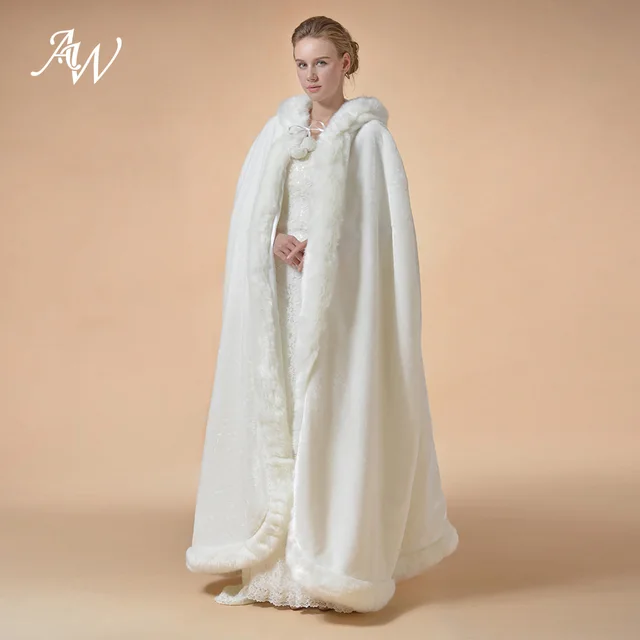 Price AW Wedding Cloaks Faux Fur Winter Bridal Bolero Jacket Wrap Wedding Accessories Bridal Wraps Bridal Cape