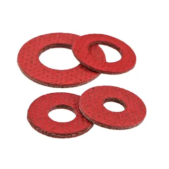 

M5/6/8 Fast Bus Red Meson/Insulation Washers / Gaskets, Red Steel Paper