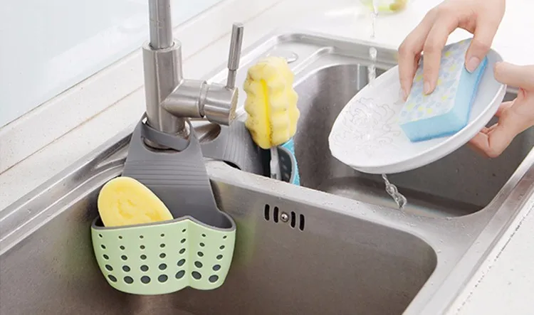 Kitchen Helper Shelf Promotion For Promotional Suction Cup Sink Shelf Soap Sponge Drain Rack Kitchen Er Storage Tool Useful Helper Nl02223l