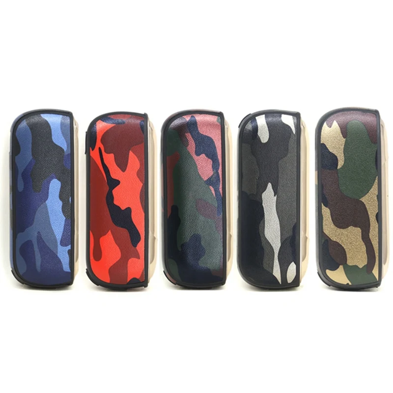 

New Camouflage Leather Case Protective Shell Anti-fall Soft Case For IQOS 3.0 Electronic Cigarette Accessories