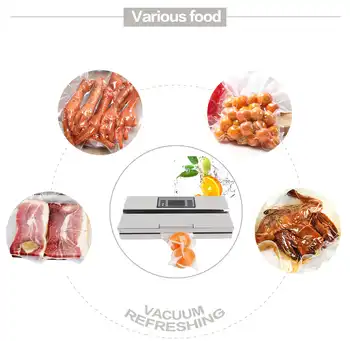 ITOP 2pc Semi-commercial Vacuum Sealer Packing Machine Stainless Steel Food Fish Meat Vegetable Storage Processors 110V/220V