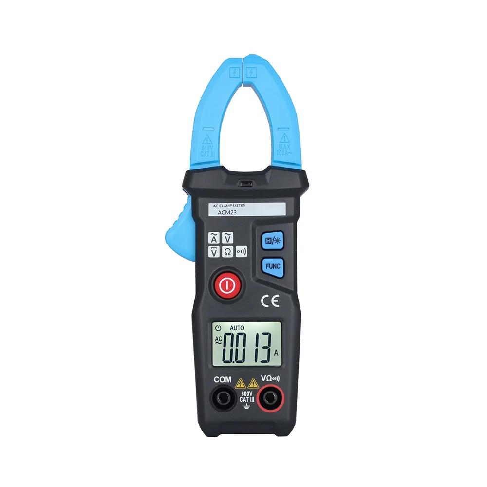 

Digital AC Current Clamp Meter 2000 Counts Multimeter AC/DC Voltage Resistance Meter Tester