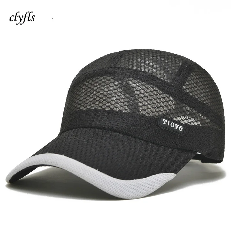 Clyfls Quick Dry Mesh Bone Masculino Summer Sun Hat Men's Baseball