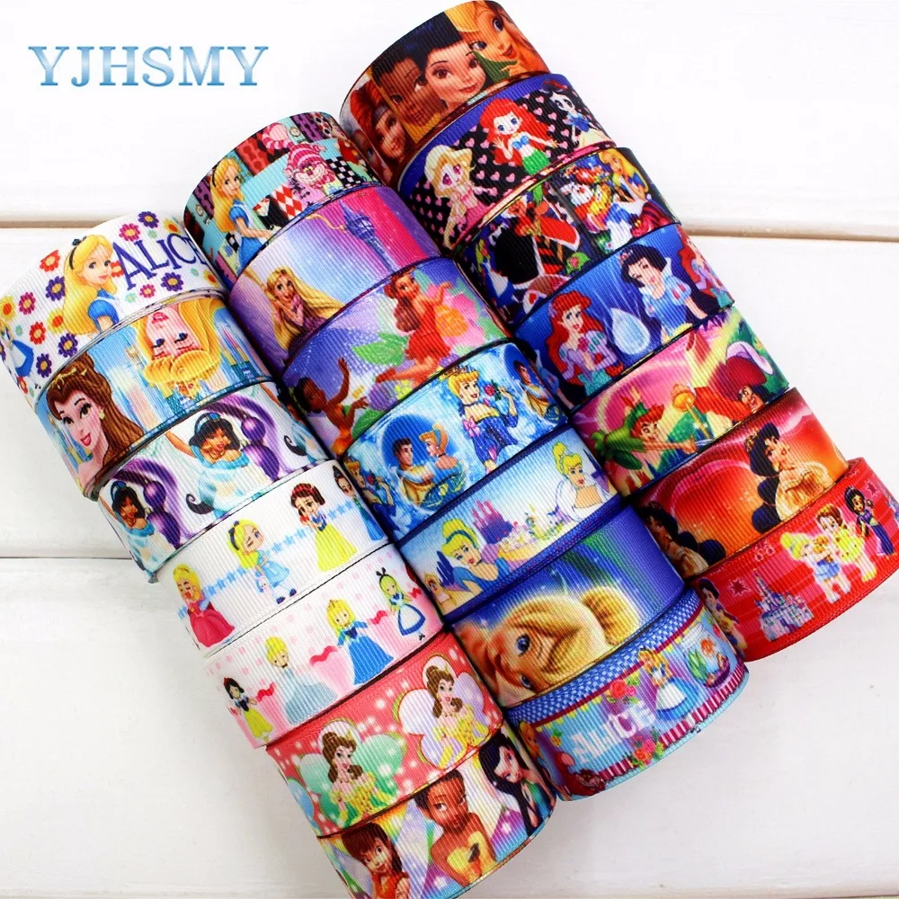 

YJHSMY 173214, 22mm 10 yards Cartoon Ribbons ,Thermal transfer Printed grosgrain, Wedding Accessories DIY handmade material