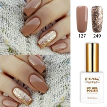 RS лак для ногтей 15 мл УФ светодиодный Гель-лак для ногтей № 127+ 249 Гель-лак для дизайна ногтей Французский маникюр рекомендуется unhas de гель-маникюр