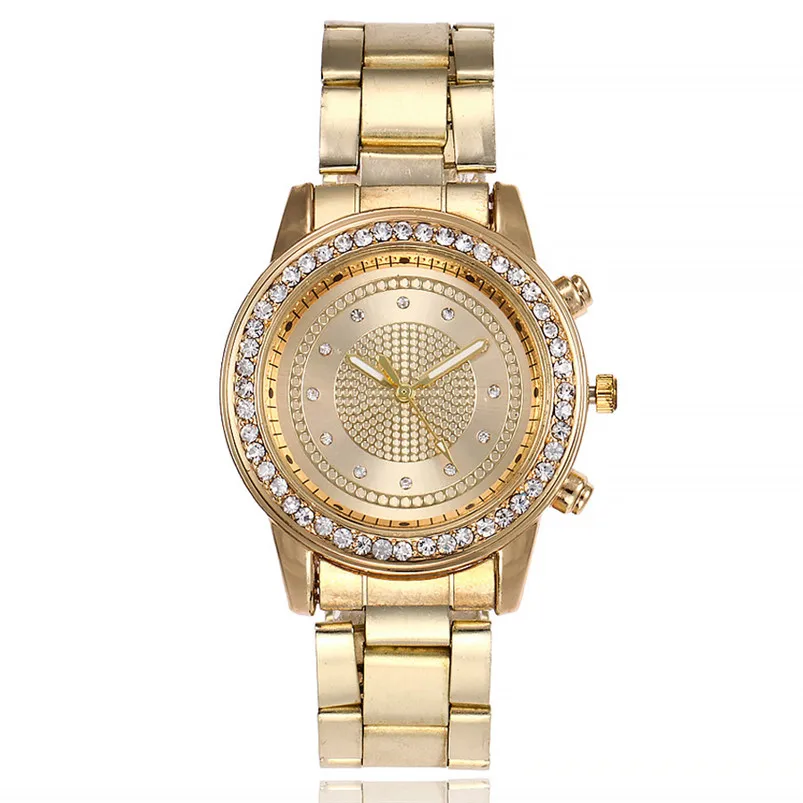 casual quartz stainless steel band marble strap watch analog wrist watch