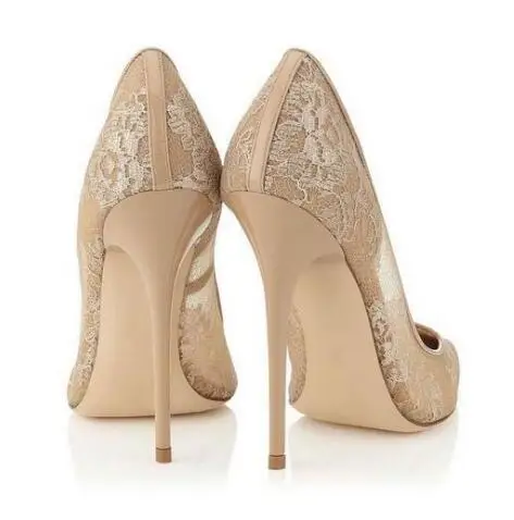 Summer Hottest Selling Women High Heel Shoes Elegant Lace Mesh Dress Shoes Pumps Ladies Slip On Thin Heels Sandal Free Shipping Women's Shoes