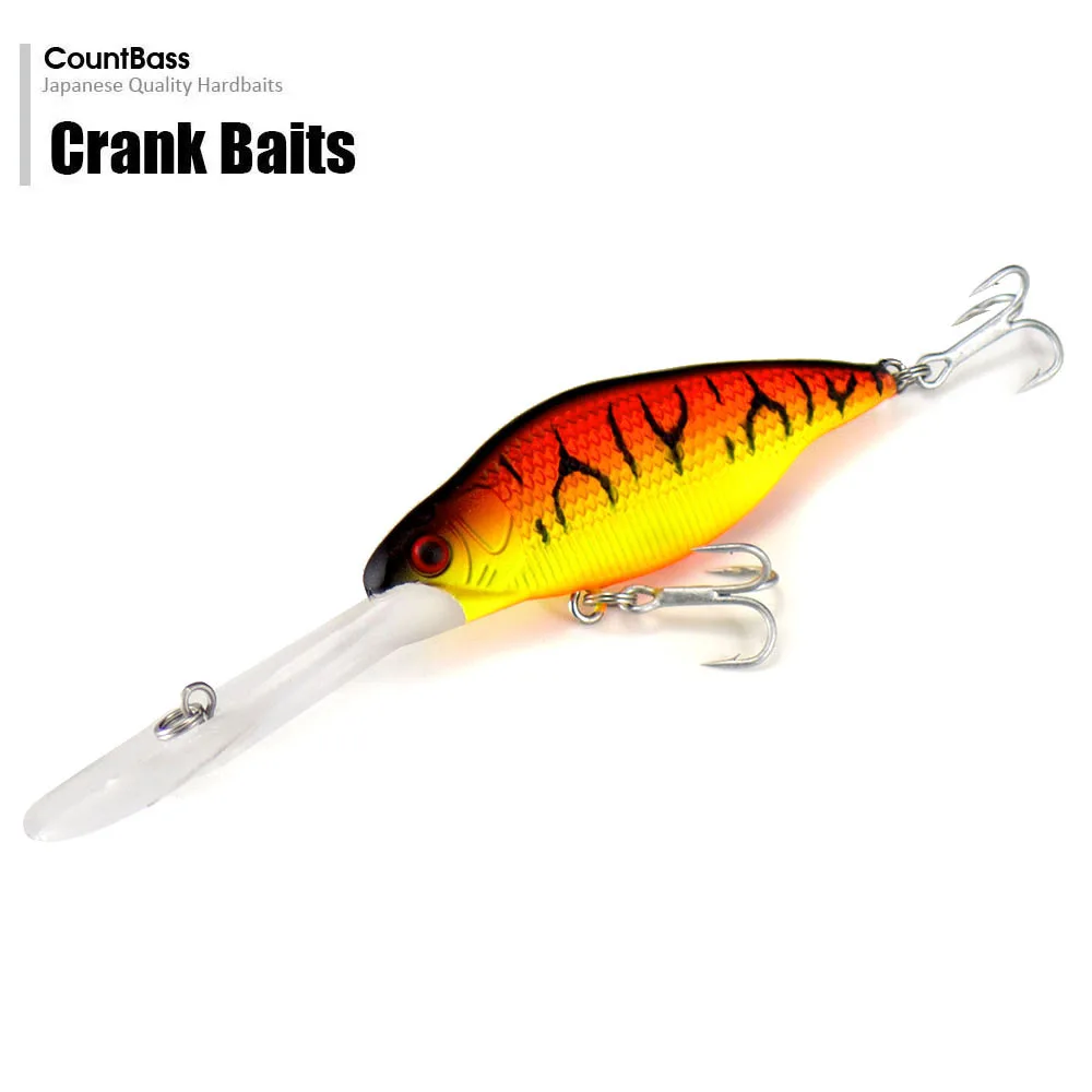 1 шт. Deep Crankbait обратного отсчета 66 мм 9,2 г рыболовные приманки-Воблеры, Chatterbait Crank Shad рывка приманка для пресной воды