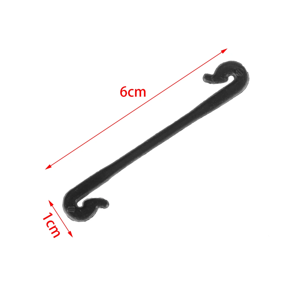 50 шт./упак. садовое растение Овощной зажим для черенкования Пластик черного цвета с пряжкой на фиксированный крюк для крепежной ленты, агрикультурные теплицы зажим