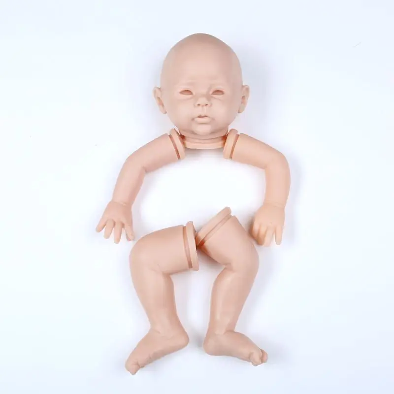 Hot 20 inches Silicone Doll Kits EN71 Imported Silicone Raw Material Reborn Doll Kits Educational Baby Toys Diy Doll Accessory