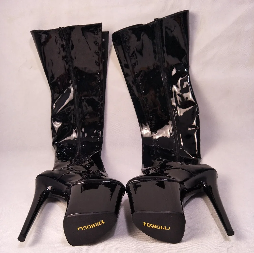 Banquet sexy 20 cm high heel over the knee boots, 8 inches sexy stage performance runway boots